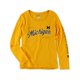 thumbnail image 2 of Soffe - Camiseta con gráfico de purpurina Michigan para mujer, amarillo, mediano Soffe Camiseta gráfica, 2 of 2