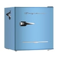 thumbnail image 1 of Frigidaire 1.6 Cu. ft. Retro Mini Fridge with Side Bottle Opener, Compact Refrigerator with Freezer Compartment, Blue, 1 of 2