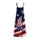 thumbnail image 5 of Vestidos Para Mujer Maxi Dress Slip Dress Independence Day Trendy Sling Cintura Media Cuello en V Sin Mangas Estampado de Rayas Vestido Largo de Playa Delgado Odeerbi  ODB167925, 5 of 5
