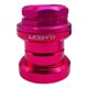 thumbnail image 1 of Juego de dirección externo premium para bicicleta de montaña de 1-1/8" de aleación de aluminio, cartucho sellado de 34 mm Rosa roja, 1 of 4