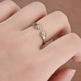 thumbnail image 2 of Stainless Steel Adjustable Size Cat Dog Pet Paw Style Holiday Party Wedding Statement Ring, 2 of 5