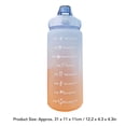 thumbnail image 3 of Bouteille d'Eau de Sport, Bouteille de Paille de Couleur Dégradée Portable Étanche 2000ml un Clic Ouvert avec Poignée pour la Randonnée pour Courir Violet, Bleu Clair, Vert Clair, Rose, 3 of 7
