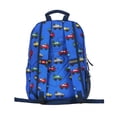 thumbnail image 4 of LEGO Iconic Prints Kids School Backpack Bookbag, for Travel, On-the-Go, Back to School, Boys and Girls, with Adjustable Padded Straps and Fun patterns, Cars in Blue, 4 of 5
