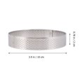 thumbnail image 3 of PBPBOX 1 Pc Round Cake Ring for Baking Mousse and Cookies with Metal Silver, 3 of 6