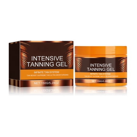 Alvantor Intensive Tanning Gel with Carrot Oil for Deep Even Natural Glow, 5.29 oz