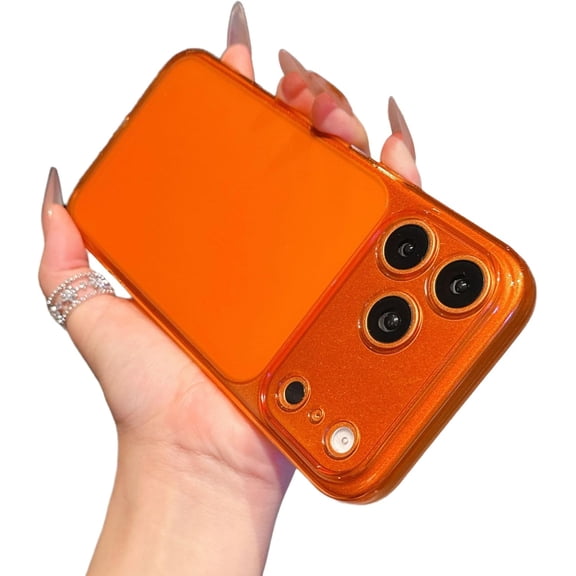 Matte Slim Fit Camera Len Protect Phone Case for iPhone (iPhone 14,Orange)