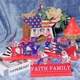 thumbnail image 2 of CSCHome Independence Day 4th of July Wooden Table Centerpiece National Day Wood Letter Sign Home of Decoration, 2 of 5