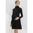 thumbnail image 2 of Turtle Neck Shimmer Maternity Knit Dress, 2 of 3