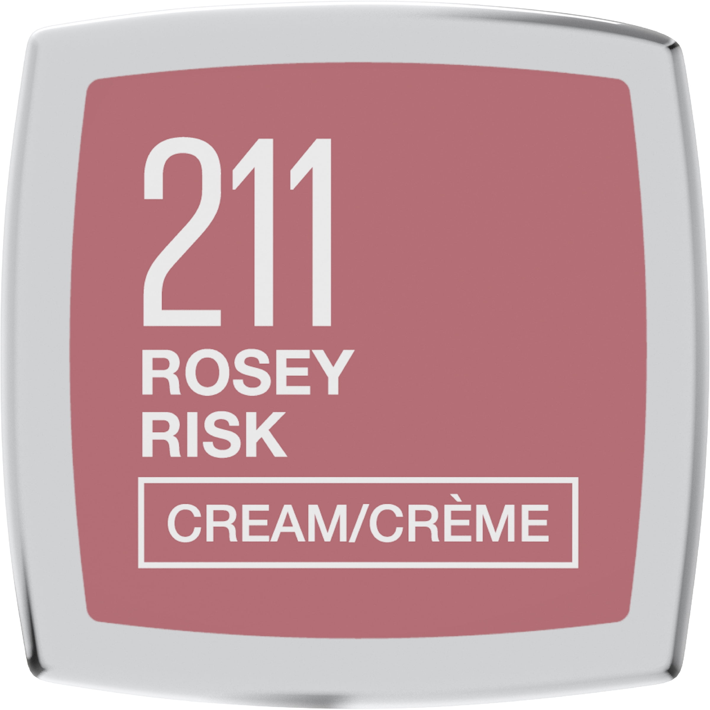 Sensational Risk Rosy Color Lipstick, Maybelline Finish Cream