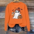 thumbnail image 2 of VBARHMQRT Chandail de Football Chandails pour Femmes Manches Longues Décontractées T-Shirts Graphiques Chandails Col Rond Chandails à Enfiler pour Femmes, 2 of 4