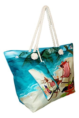 small beach bag with zip