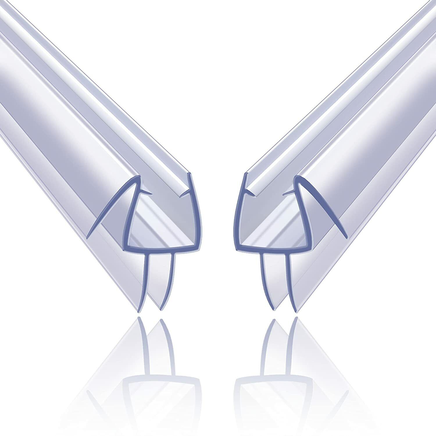 2Pack Shower Door Bottom Seal Strip Frameless Shower Stop Leaks Water Barrier