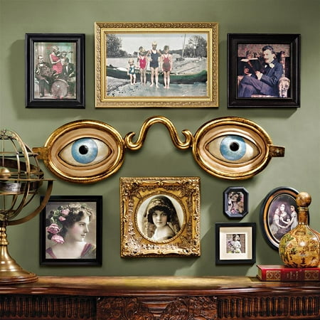 Metallic Wall Sculpture - Design Toscano Folk Art Optometrist Trade Wall Sculpture