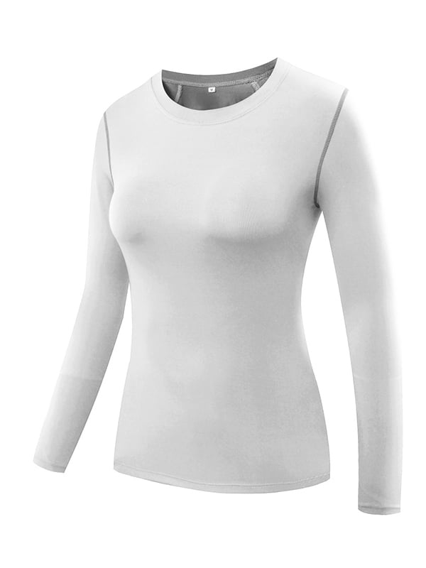 Women Long Sleeve Yoga Tops T-shirts - Walmart.com