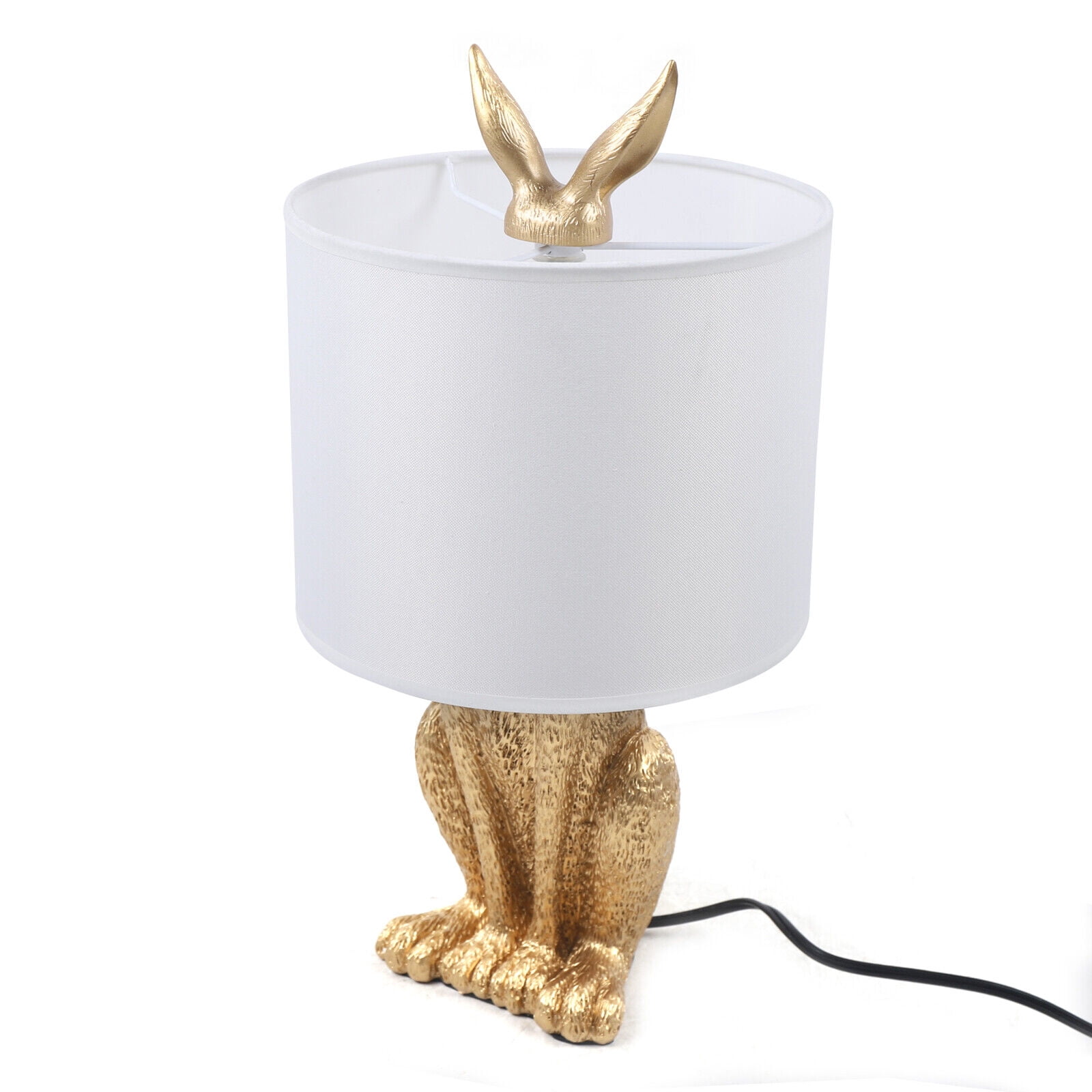 DENEST Gold Rabbit Desk Lamp Table Lamp Lovely Night Light Reading Protect Eyes E27 New
