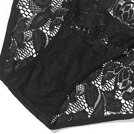 

Gubotare Boxer Briefs For Women Waist Pearl Briefs Panties High Panties Lace Ladies Sexy Ladies Cutout Women s Panties Black XL