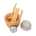 thumbnail image 4 of DOLITY Sauna Accessories Set s Lamp Milk Pail for Swimming Pool Home Round Lamp, 4 of 9