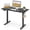 Black, variant on 48" Ergonomic Electric Standing Desk with 3 Memory Settings & Hanging Hooks, Adjustable Height Stand up Desk with T-Shaped Metal Bracket, Black