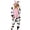 White, variant on Xyant Snug Fit Unisex Onesie Pajamas Flannel Animal One Piece Halloween Outfits Sleepwear Homewear for Adult Kids (White,M)