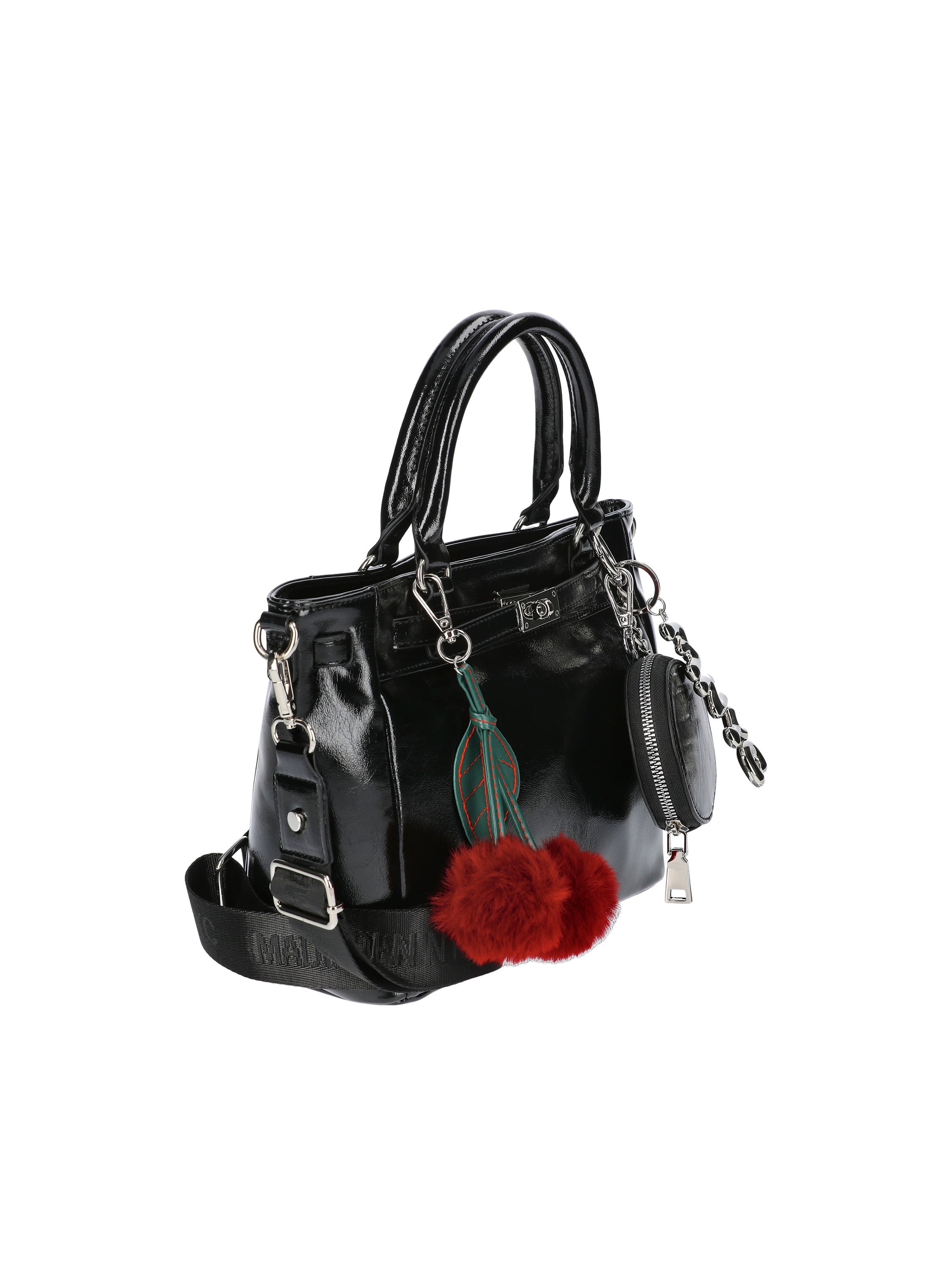 Madden NYC Women's Top Handle Satchel Handbag, Black