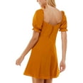 thumbnail image 2 of City Studio Womens Juniors Sweetheart Neckline Puff Sleeves Fit & Flare Dress, 2 of 2