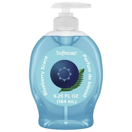 Softsoap Limited Edition Liquid Hand Soap, Seasonal Hand Soap, Paraben Free, Ph Balanced, Blueberry Scent, 6.25 Fl Oz Pump Bottle