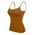 thumbnail image 2 of Tank Tops with Built in Bras Womens Cotton Camisole Adjustable Straps With Built-in Frame Bra Undershirt Tank Top, 2 of 6