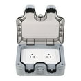thumbnail image 1 of Toma de Corriente Impermeable ANGGREK Para Exteriores 110V 2 Enchufes, 1 of 7