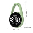 thumbnail image 2 of Clock, Led, Display, Digital Clock, Clip, Led Digital Clock, 2inRound, Pink Casing, Night Glow, Teen Student Hanging Gear, 1 Pc, 2 of 5
