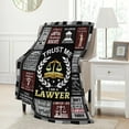 thumbnail image 5 of Lawyer Gifts for Women Men, Best Lawyer Ever Soft Flannel Blanket , Law School Gifts for Future Lawyers, Attorney Graduation Retirement Birthday Gifts for Passing The Bar Exam Blanket Lawyer-1, 5 of 7