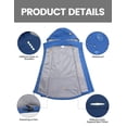 thumbnail image 7 of Men's Waterproof Cycling Vests with Hood, Lightweight Reflective Stretch Sleeveless Vest for Cycling, Running, Camping (M, Blue), 7 of 7