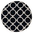 thumbnail image 3 of SAFAVIEH Cambridge CAM145E Handmade Black / Ivory Rug, 3 of 9