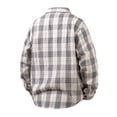 thumbnail image 4 of Ceisia Men's Oversize Plaid Polyester-Cotton Long-Sleeve Button-Down Shirt for Spring/Summer Casual Gift, 4 of 6