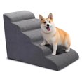 thumbnail image 1 of Para Escaleras para perros para camas altas de 5 pasos para perros pequeños y gatos escaleras curvas para mascotas para una una cama alta escalada sin deslizamiento de mascotas, 1 of 6