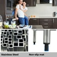 thumbnail image 5 of FDW 24" x 48" Stainless Steel Kitchen Work Table Commercial Restaurant Table 2448,Silver, 5 of 7
