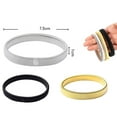thumbnail image 3 of (2-Pack) Rinsvye 2Pc Mens Metal Spring Gel Lift Pasties Push Up Elastic Stretch Bracelet Bra Petals Reusable Arm Ring Cuff, 3 of 3