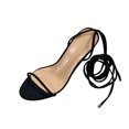 thumbnail image 2 of Correas cruzadas de verano Estilo romano Hollow Sexy Sandalias de tacón alto Mujer Wmkox8yii  shjk5309, 2 of 6