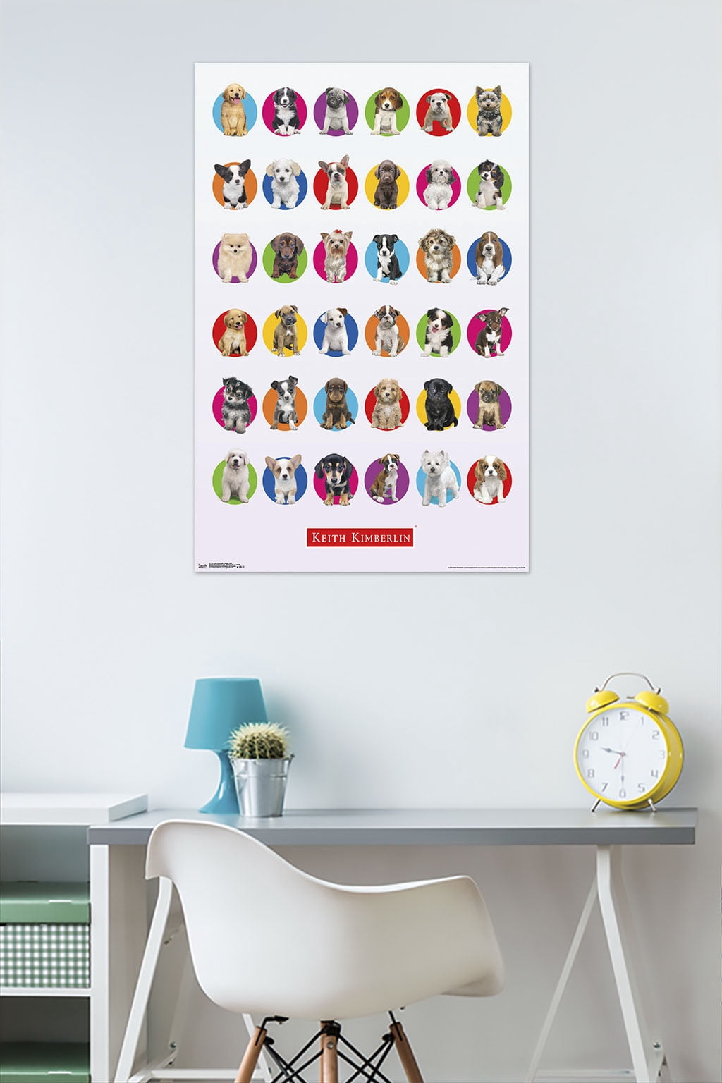 Keith Kimberlin - Puppy Grid Wall Poster, 22.375" x 34"