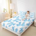 thumbnail image 4 of jejeloiu Kawaii Cartoon Bowtie Full Size Sheets,Dreamy Blue Bowknot Bed Sheets For Girl Kids 4 Pieces, 4 of 7