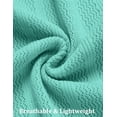 thumbnail image 4 of COOFANDY Men's Short Sleeve Knit Shirts 2025 Vintage Button Down Polo Shirt Casual Beach Tops, 4 of 6