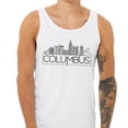 thumbnail image 2 of Skyline Columbus Ohio Tank Top Unisex Large White, 2 of 5