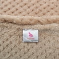 thumbnail image 6 of PiccoCasa Flannel Fleece Throw Blanket Waffle Microfiber Fuzzy Blanket Bed, Camel 78"x90", 6 of 7