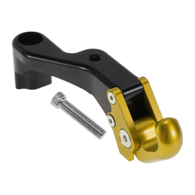 Gancho colgante ajustable para motocicleta, mango plano torcido con gancho, soporte para casco, bolsa de equipaje, aleación de aluminio dorado