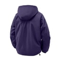 thumbnail image 5 of Mrmaere Hooded Multi Pocket Cargo Jacket Men Hooded Button Zip Up Casual Workwear Jacket Purple L, 5 of 7
