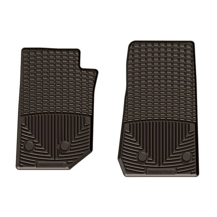 WeatherTech All-Weather Floor Mats compatible with Jeep Wrangler 2-Door, Wrangler JK 2-Door, Wrangler JK Unlimited 4-Door, Wrangler Unlimited 4-Door - 1st Row (Driver & Passenger), Cocoa