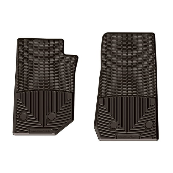 WeatherTech All-Weather Floor Mats compatible with Jeep Wrangler 2-Door, Wrangler JK 2-Door, Wrangler JK Unlimited 4-Door, Wrangler Unlimited 4-Door - 1st Row (Driver & Passenger), Cocoa