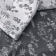 thumbnail image 5 of Juego de edredón Bedsure Twin gris oscuro con estampado floral, 5 of 7