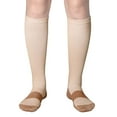 thumbnail image 1 of Bas de Compression de Course Hommes Femmes Chaussettes de Sport Marathon Chaussettes de Randonnée 20-30 mmHg Ajustement Vol Grossesse Enflure Varices QYS1004-Skin S-M, 1 of 6