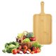 thumbnail image 4 of Utensilios de cocina Tabla de cortar de madera con mango Tabla de servir de bambú ecológica Tablas de cortar de cocina para pizza Pan Queso Charcutería Frutas Verduras Bandeja de bambú, 4 of 6