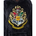 thumbnail image 4 of Harry Potter Hogwarts Castle Crest Adults Wearable Hooded Pullover Robe Blanket For Men and Women, 4 of 7